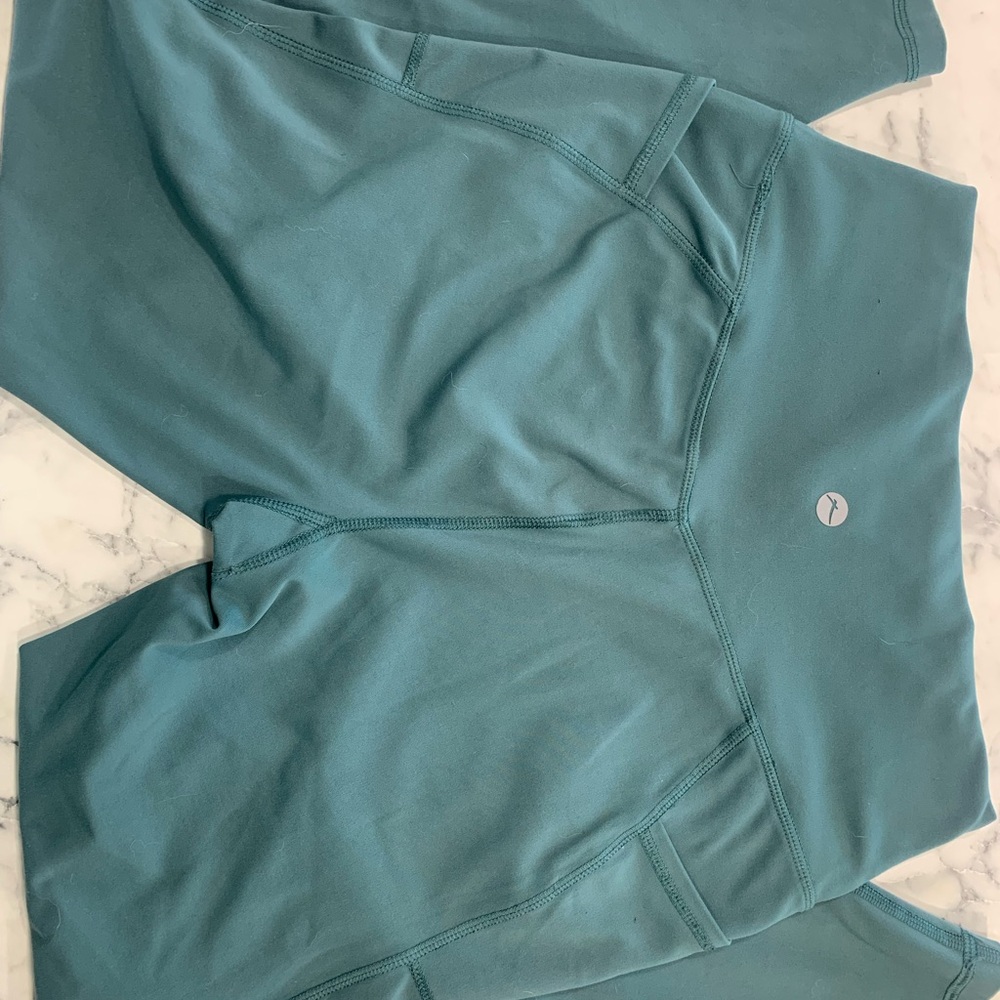 Teal High-Waisted Gottex Leggings medium